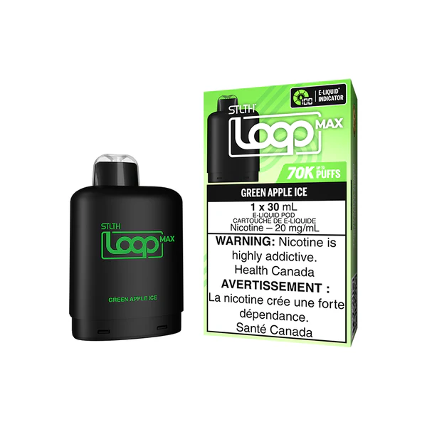 STLTH Loop Max 70k Pod Pack  - Green Apple Ice