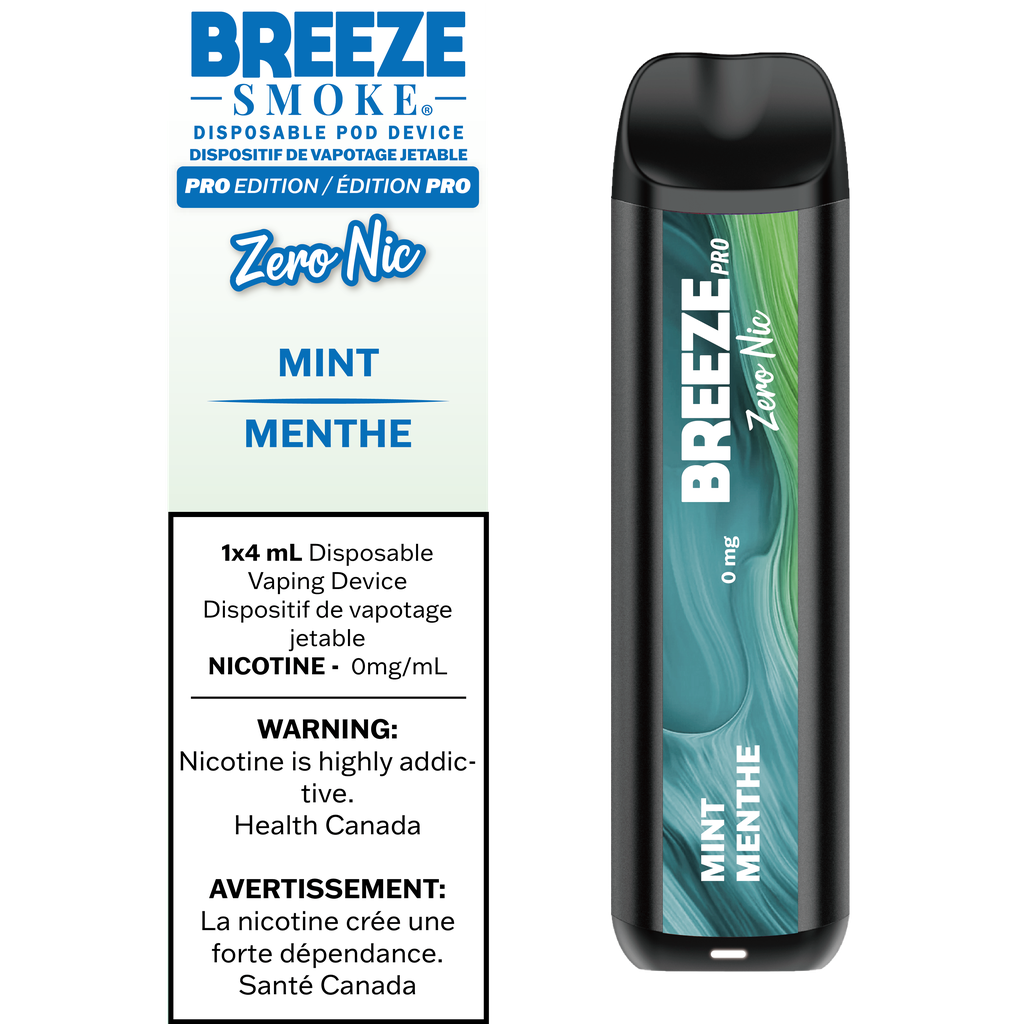 how much is elf bar vape Breeze Pro Zero Nic - Mint - Canada