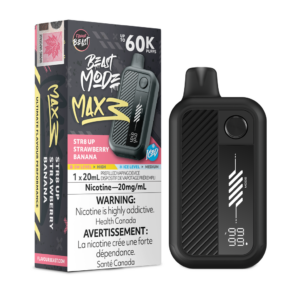 Flavour Beast Mode Max 3 60K - STR8 UP Strawberry Banana Iced