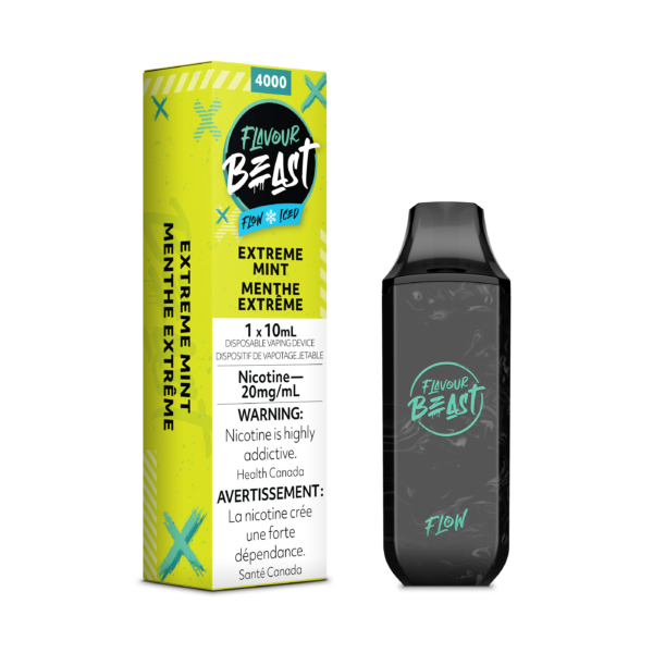 flavour beast flow extreme mint iced 4000 puff