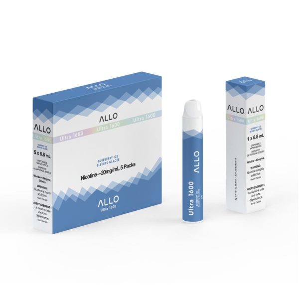 allo ultra 1600 disposable blueberry ice 20mg
