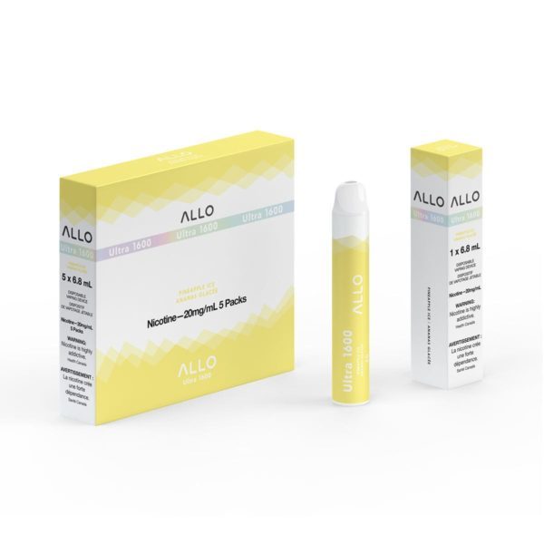 allo ultra 1600 disposable pineapple ice 20mg